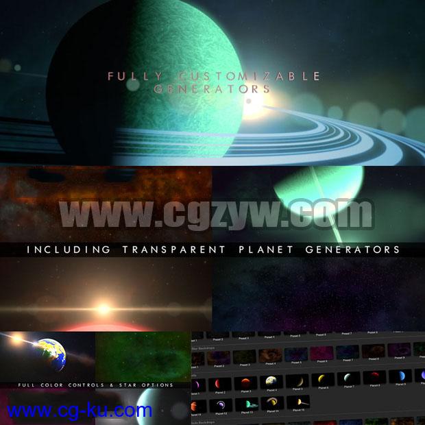 FCPX插件-宇宙星球星云地球星星银河空间环境插件 ProDrop Space的图片1