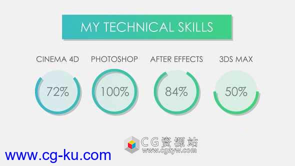 AE模板-现代个人简介信息介绍展示 Portfolio Presentation的图片1