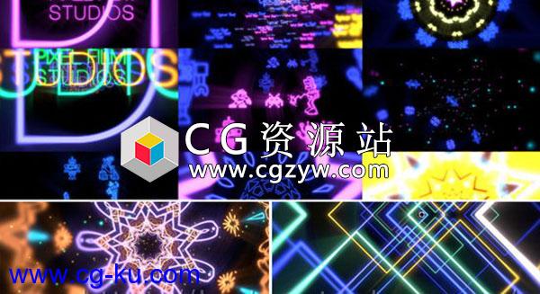 FCPX插件-动感绚丽大屏幕舞台背景螺旋万花筒VJ视觉特效PRODROP：LIGHT SHOW + 使用教程的图片1