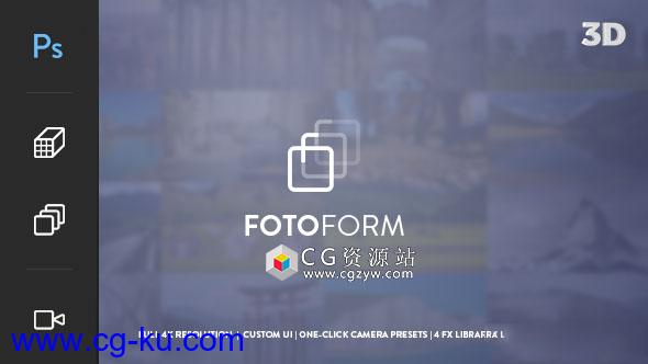 AE模板-4K三维分层图片摄像机运动动画展示 FotoForm – Procedural 4K 3D Photo Animator的图片1