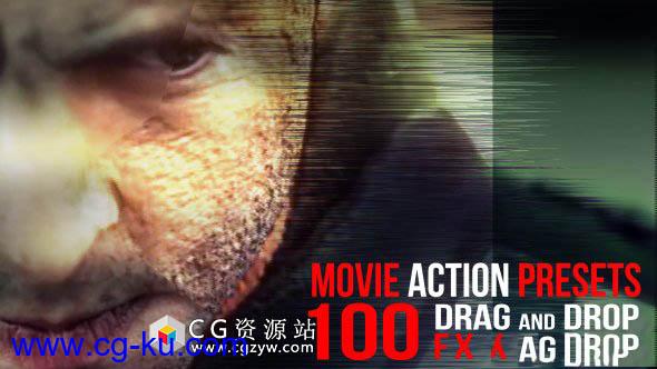 AE模板+预设-电影错误扰乱视频故障效果Movie Action Presets的图片1