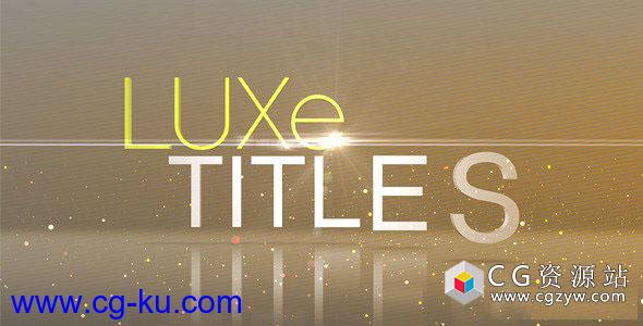 奢华金色粒子光线时尚图片片头 Luxe Titles的图片1