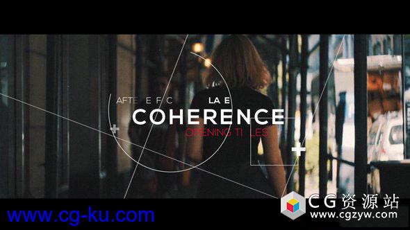 AE模板-现代时尚纪录片视频开场片头 Coherence Opening Titles的图片1