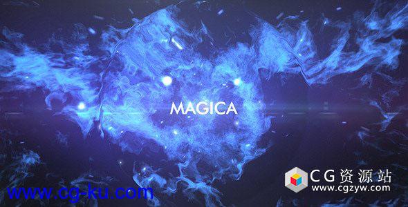 AE模板-公司企业介绍能量粒子爆炸Logo展示 Magica的图片1