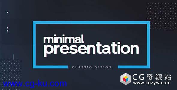 AE模板-简洁企业公司图片介绍展示片头 Minimal Presentation的图片1