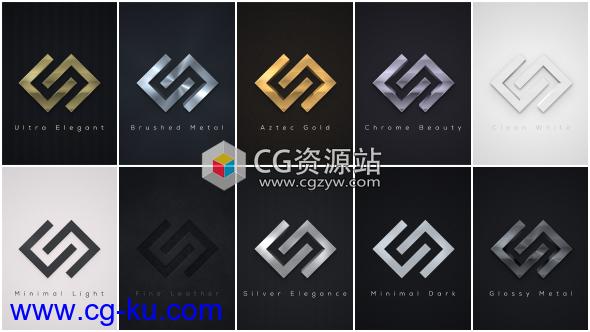 AE模板-优雅标志商务线条Logo动画展示 Elegant Logo Reveals Pack 2的图片1