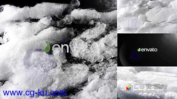 AE模板-冬天冰雪融化Logo展示 Logo Snowbreak的图片1
