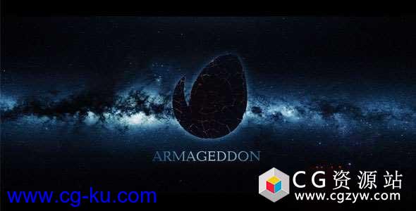 AE模板-史诗般地球星系爆炸破碎Logo动画 Armageddon的图片1