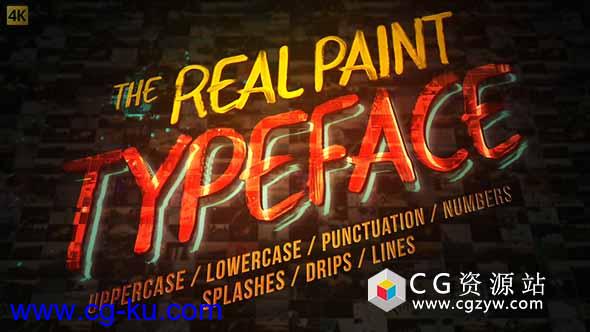 AE模板-油漆绘画手写文字动画工具包 Real Paint Typeface Kit的图片1