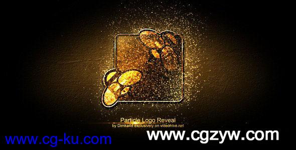 AE模板-绚丽粒子汇聚logo动画模Particle Logo Reveal的图片1