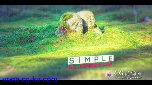 AE模板-简单幻灯片图片展示片头 Simple Slideshow的图片1