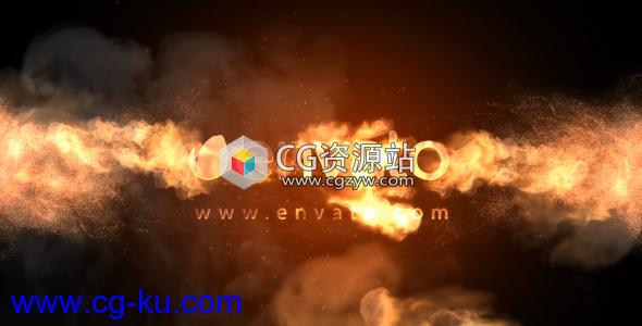 AE模板-火焰燃烧电影标志Logo动画fire-logo的图片1