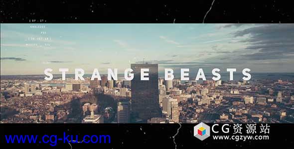 AE模板-创意幻灯片图片展示片头 Strange Beasts的图片1