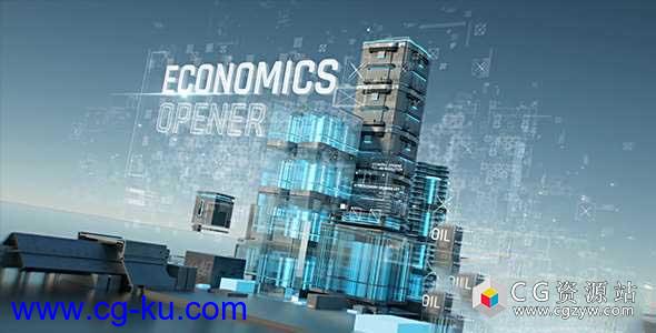 AE模板-经济开拓者高科技三维建筑动画 Economics Opener的图片1