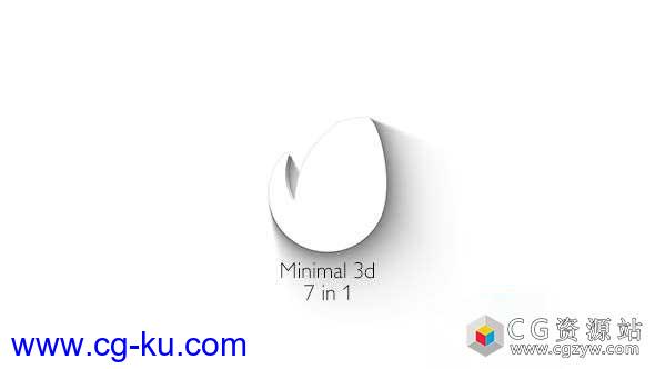 AE模板-优雅标志Logo动画展示 Minimal 3d – Elegant Logo Reveal的图片1