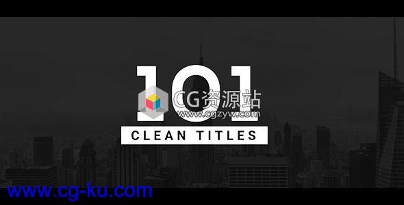 AE模板-101个干净简洁文字标题动画 101 Clean Titles Pack的图片1