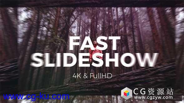 AE模板-快速幻灯片文字标题图片展示 Fast Slideshow的图片1