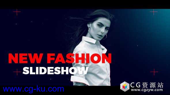 AE模板-时尚复古黑白视频片头包装 Fashion Slideshow的图片1