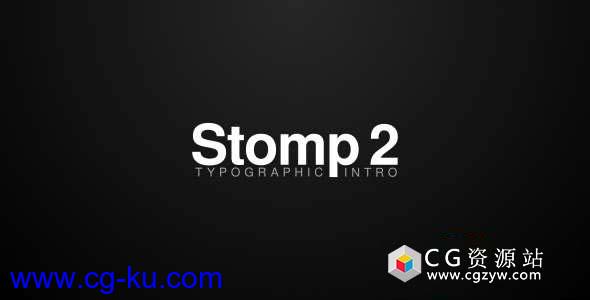 AE模板-时尚节奏文字标题开场动画 Stomp 2 – Typographic Intro的图片1