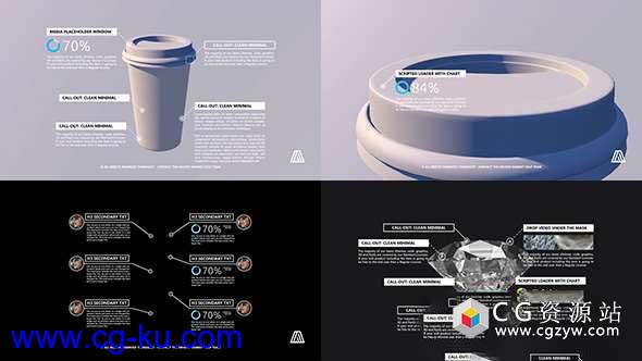 AE模板-33组标注图表细节信息产品介绍指示线动画 AREA Call-Outs的图片1