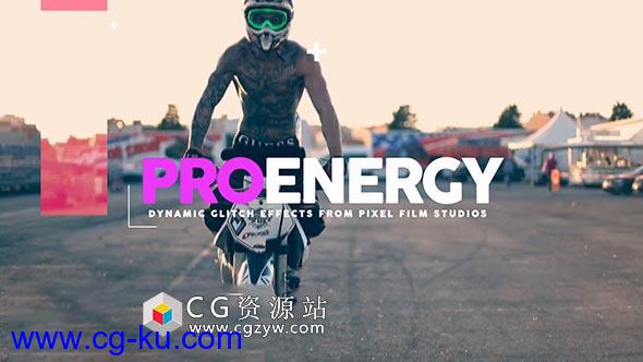 FCPX插件-信号损坏能量撕裂分割动态故障视频特效预设ProEnergy的图片1