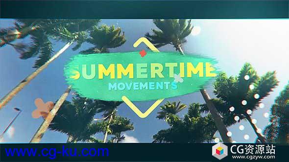 AE模板-夏季运动明亮开场多彩舞蹈音乐片头Summertime Movements Bright Opener的图片1