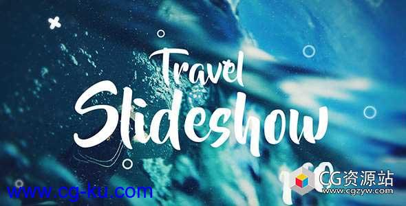 AE模板-旅游假期回忆婚礼图片展示片头 Travel Slideshow的图片1