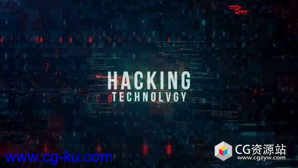 AE模板-高科技数字计算机数据黑客网络宣传片 Hacking Technology Promo的图片1