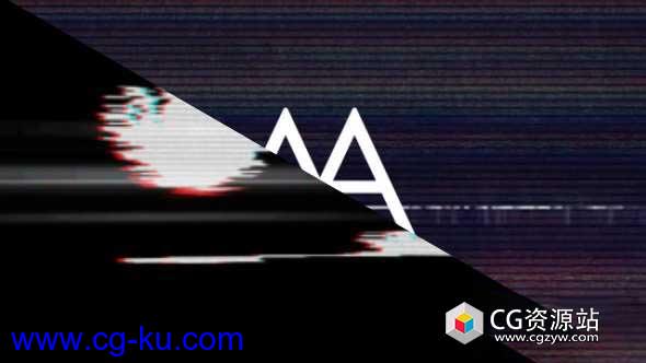 AE模板-电影数字故障信号损坏介绍Logo动画 Glitch Logo v2的图片1