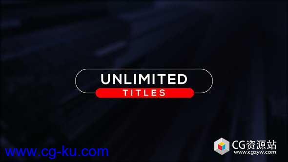 AE模板-扁平化文字标题字幕动画unlimited-titles的图片1