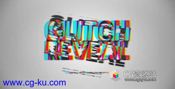 AE模板-数据数字信号损坏失真文字标题logo动画glitch-reveal的图片1