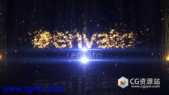 AE模板-Particle金色粒子汇聚Logo片头开场企业宣传片Particle Logo Reveal的图片1