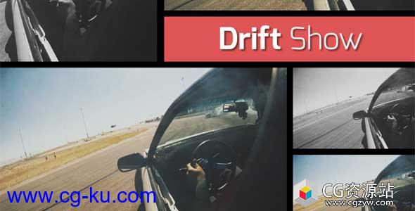 AE模板-赛车体育视频宣传动态汽车漂移展示包装片头 Drift Show – Dynamic Opener的图片1