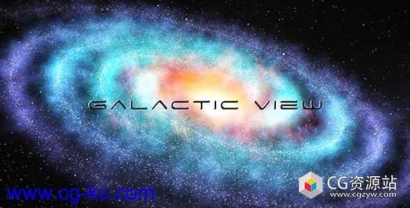 AE模板-银河视图星空银河视频动画片头 Galactic View的图片1