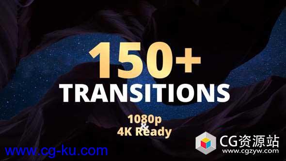 AE模板-150组4k图形变化过渡幻灯片视频转场 New Transitions的图片1