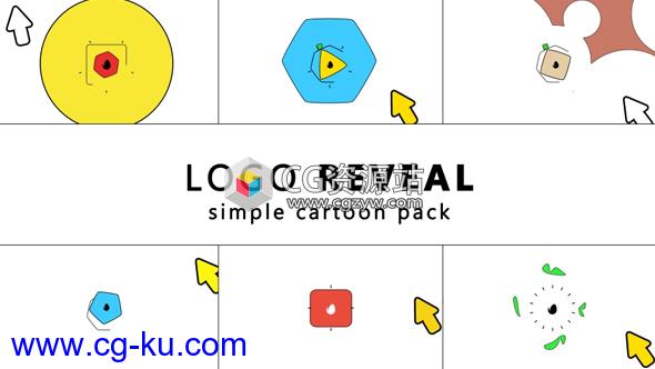 AE模板-简单扁平化卡通标志MG动画simple-cartoon-logo-reveal的图片1