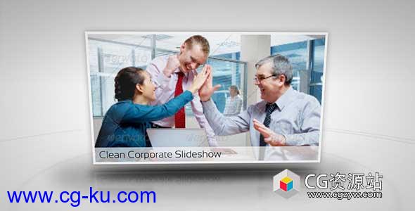 AE模板-简单企业幻灯片图片展示片头 Clean Corporate Slideshow的图片1