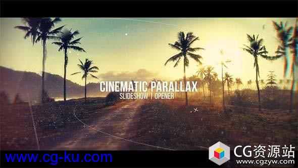 AE模板-大气电影视差幻灯片图片开场 Cinematic Parallax Slideshow的图片1