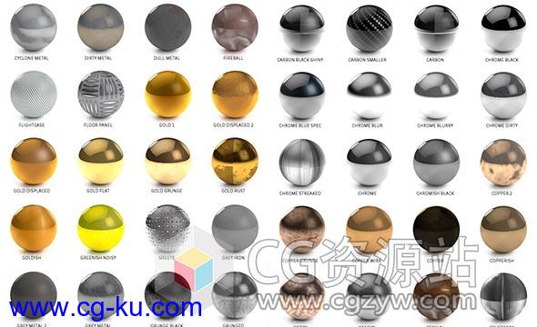 500+C4D Octane渲染器材质预设The Pixel Lab Material Pack for OctaneRender  3的图片1