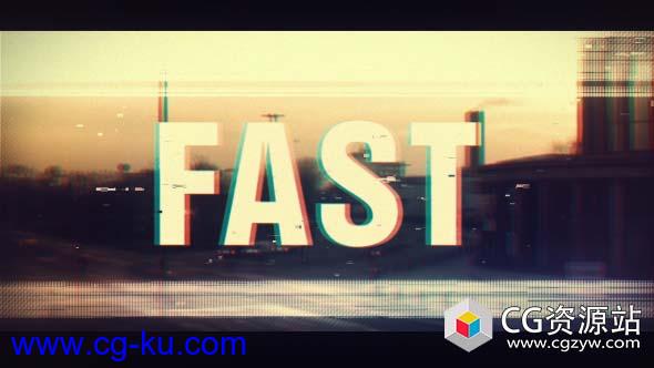 AE模板-现代时尚促销快闪文字标题视频开场 Fast Intro的图片1