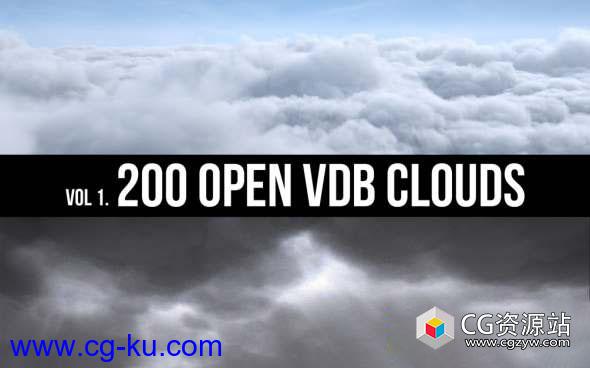 体积云雾模型素材 Open VDB Clouds Vol.1的图片1