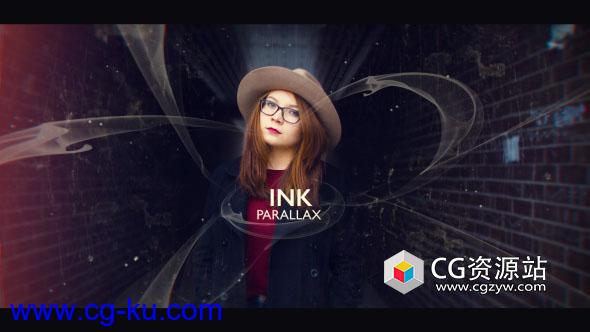 AE模板-电影企业宣传三维墨水视差图片开场 Ink Parallax的图片1