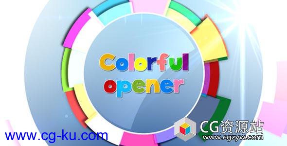 AE模板-儿童童年幸福快乐栏目片头包装 Kids Colorful Opener的图片1