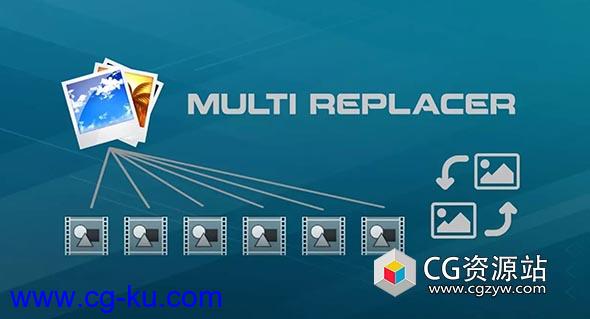 AE模板图片批量替换脚本 Aescripts Multi Replacer V1.0 + 视频教程的图片1