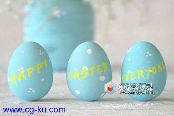 Cinema 4D和Octane – 彩绘复活节彩蛋教程Cinema 4D and Octane – Painted Easter Eggs Tutorial的图片1