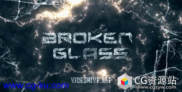 AE模板-玻璃破碎预告片3D动作电影宣传片头Broken Glass Trailer的图片1