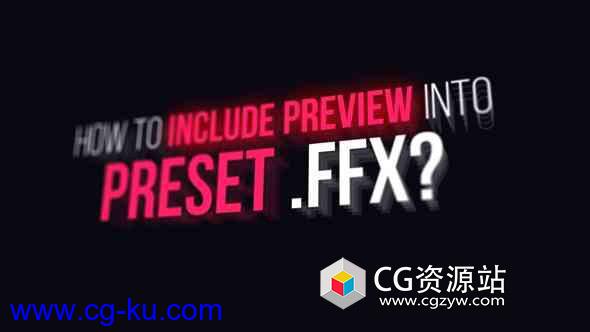 AE脚本-ffx预设文件效果预览脚本 Preview Designer FFX的图片1