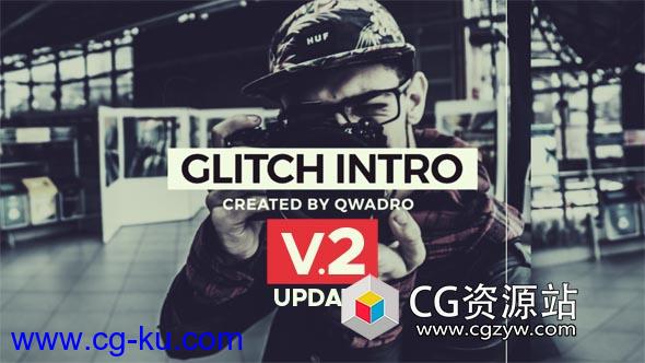 AE模板-现代公司宣传故障毛刺特效片头Modern Glitch Intro的图片1