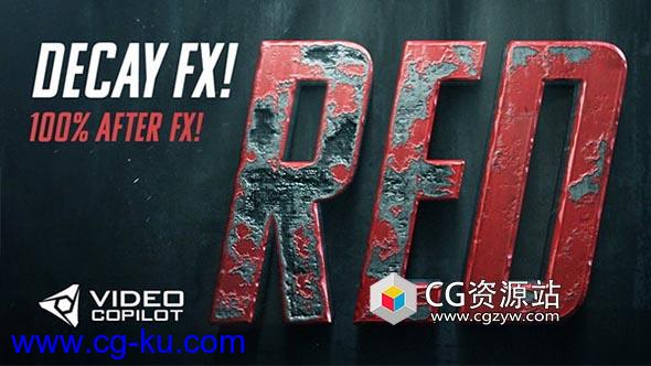 AE制作金属腐蚀铁锈特效3D片头动画教程167期 Advanced Damage & Decay FX After Effects Tutorial的图片1