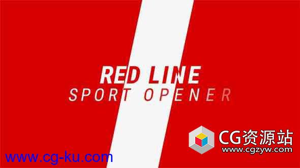 AE模板-动感现代体育运动动画宣传red-line-sport-promo的图片1